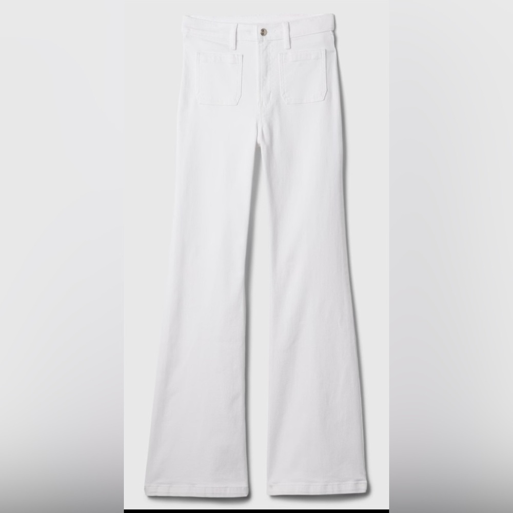 GAP White High Rise '70s Flare Jeans, size 14 (32)